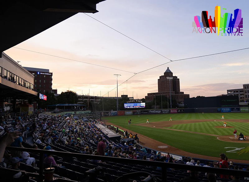 Pride Night at the Akron Rubber Ducks Baseball Game
